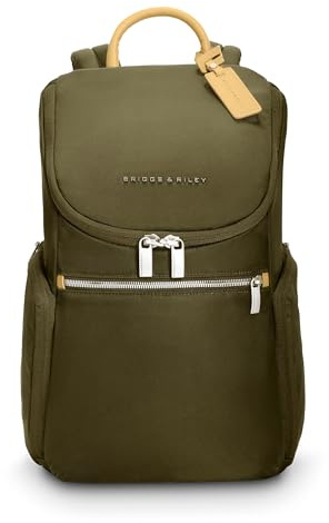Briggs & Riley Women's Rhapsody U-Zip Backpack Laptop, Olive, Small