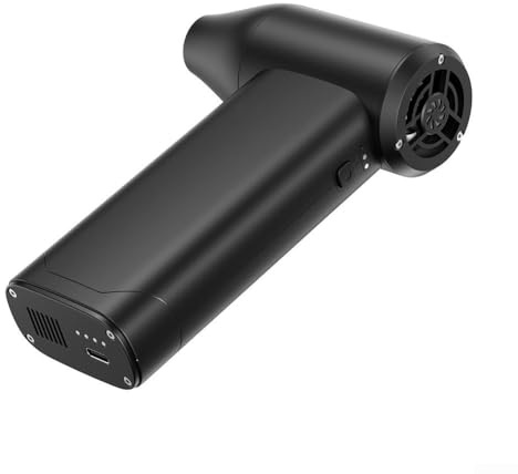 La solución ideal para una limpieza efectiva. Descubre nuestro innovador soplador turbo recargable por USB que funciona a una velocidad excepcional de 130000 RPM (negro)