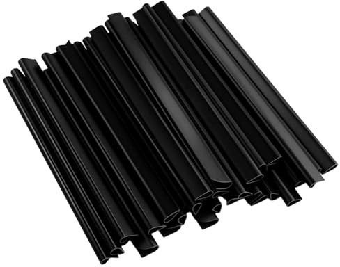 JRSHIRLEYLTD 33 Stück Befestigungsclips Sichtschutz,PVC Klemmschienen Sichtschutzstreifen, Doppelstabmatten Garten Klemmstreifen,Sichtschutzstreifen Zaun Garten, Anthrazit
