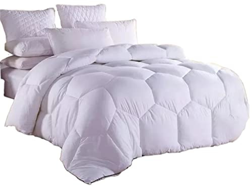 Coperta Invernale in Fibra di Piumino D'Oca - Massimo Comfort e Calore - /Dimensioni - Trapunte in Piuma - Diverse opzioni di Colore - Dimensioni generose - Isolamento Migliorato