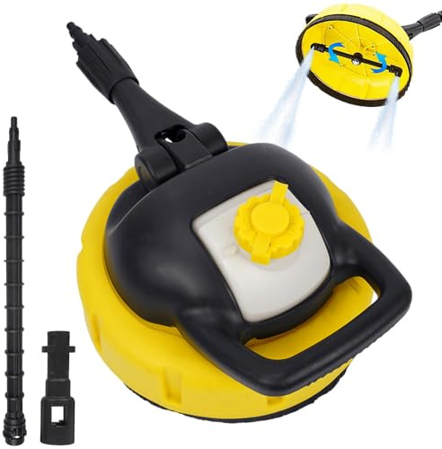 High Pressure Surface Cleaner for Karcher K2-K7, Afenau Patio Cleaner Attachment with Soap Dispenser, Patio cleaner Pressure Washer Brush, High pressure cleaner Head for Road, Car, Yard, House