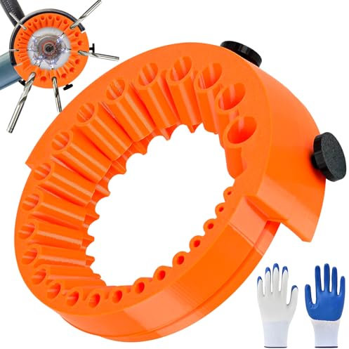 Affila Punte Trapano Professionale, Affilatrice Punte Trapano con Guanti, Power Drill Bit Grinding Attachment, Affilatore per Punte da Trapano per Trapano da 2-13mm e Smerigliatrice da 125mm