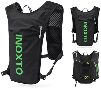 INOXTO Laufrucksack, 5L Leichter Trinkbeutel, geeignet für Outdoor-Wandern, Radwettbewerb, Bergsteiger-Trinkweste, Rucksack, Herren und Damen
