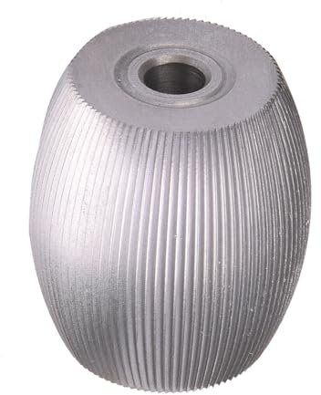 Peeling Machine Feed Wheel | Goose Egg Shaped Steel Sharpening Stone | Compatible for Nippy & Other Small Peelers | Sturdy 5.2cm Replacement Part