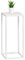 Taburete para Flores bremermann, Soporte para Plantas de Metal, Moderna Columna para Flores Ideal para salón, Pasillo y Oficina, para decoración y Plantas de Interior, de Metal en Blanco
