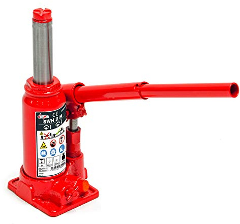 DEMA Hydraulischer Stempelwagenheber 2T – Wagenheber, Stempelheber, Hydraulikheber bis 2000 kg
