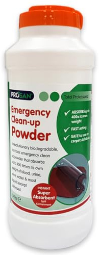 Hygiene4less Clean Up Super Absorbent Powder Absorbs All Kinds Of Non-Oil Based Liquid Spillages