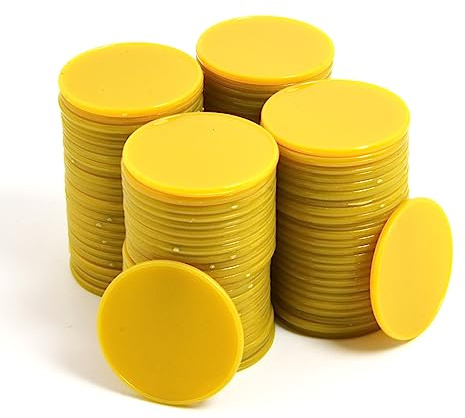 Smartdealspro Lot de 100 mini jetons de poker en plastique opaques avec boîte de rangement 32 mm