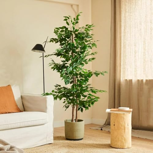 BLAINE | Orientalisk bambu 150cm | Dekorativa konstväxter | Stor konstväxt | Konstväxter för inom- och utomhusbruk | Realistisk dekorativ konstväxt för hemmet