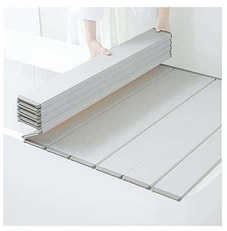 HPTHLY Cubierta para Bañera, Repisa Gruesa Aislante, Resistente Al Polvo Y Al Agua, Plegada Y Almacenada, para Bañeras De Varios Tamaños, Blanca, 8 Tamaños,White-75x150x1cm