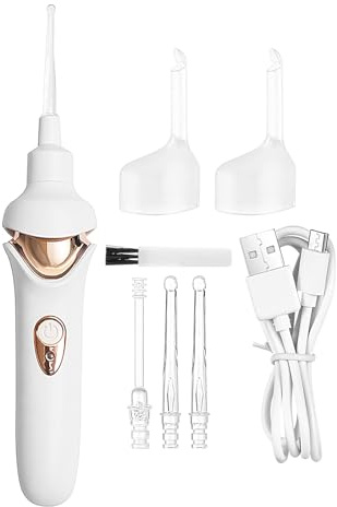 Extractor Eléctrico De Cerumen - Kit De Eliminación De Cera USB Recargable,Herramienta de Limpieza Reutilizable y Segura para Oídos para Niños y Adultos en el Hogar y en Viaje