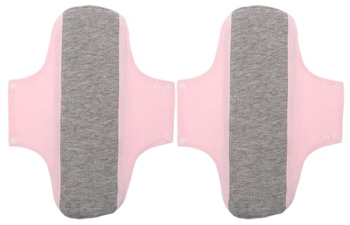 NIYANGLE Compresas Posparto Reutilizables Alta Absorción y Ajuste Invisible de Algodón Pack de 2 Unidades para Necesidades Postnatales durante Noches de Flujo Intenso