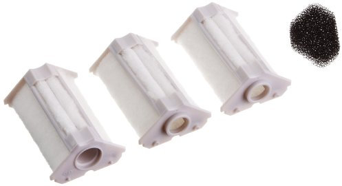 Dennerle Corner Filter Element 40/60, 3er Pack - 3x Filterelement inkl. 1 Filterschwamm - Ersatzkartusche für Eckfilter