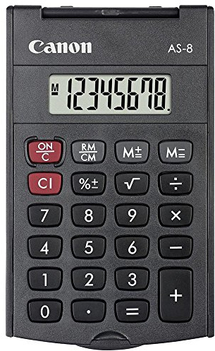 Canon AS-8 Taschenrechner, schwarz