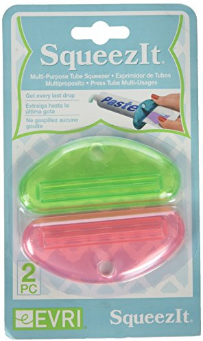 Evriholder Squeeze It Assorted Color Multipurpose Tube Squeezer, Set of 2, Color May Vary