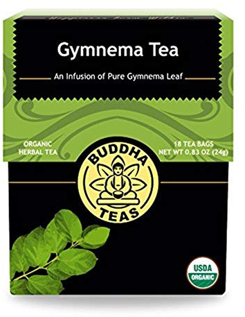 Organic Gymnema Sylvestre Leaf Tea - Kosher, Caffeine Free, GMO-Free - 18 Bleach Free Tea Bags