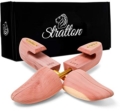 Stratton MEN’S ADJUSTABLE SPLIT TOE CEDAR SHOE TREE - GROWN IN USA (Large / 10-11 US, 1-pack)…