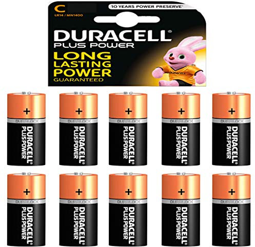 10 x Duracell 1,5 V Baby C/ LR14/ AM2/ 4014/Alkaline Batterie