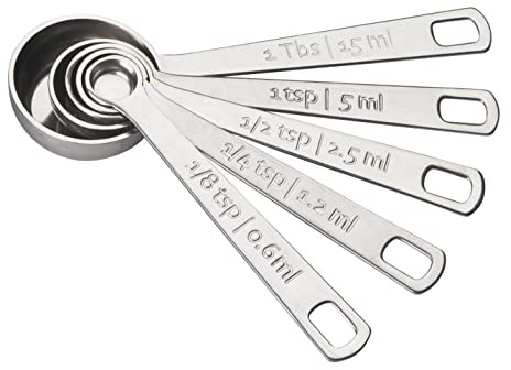 Le Creuset Stainless Steel Measuring Spoons, Set of 5
