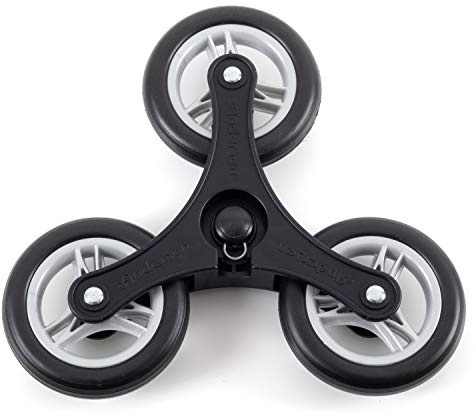 Andersen Ersatzrad für Treppensteiger Einkaufstrolley, 3 x Ø 130 mm, Dreikranzrad für Royal, Royal XXL & Scala