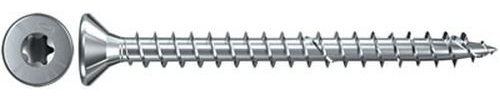 fischer Power-Fast FPF-ST 4,5 x 45 ZPF - Spanplattenschrauben mit Senkkopf und Vollgewinde zum Befestigen von allg. Holzverbindungen, blauverzinkt- 200 Stück - Art.-Nr. 652411