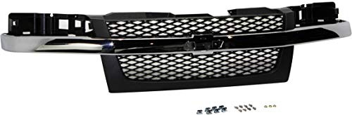 Garage-Pro Front Grille Assembly For 2004-2012 Chevrolet Colorado, Truck Grill, Textured Dark Gray Shell and Insert