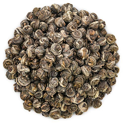 Oriarm 2026 Dragon Pearls Jasmine Green Tea Loose Leaf - Chinese Jasmine Pearl Green Tea Leaves - 1st Grade - Brew Hot or Iced Tea - 100g Ziplock Resealable Bag