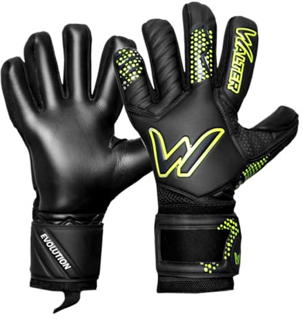 WALTER Guanti da Portiere Modello Evolution (6, Black-Yellow)