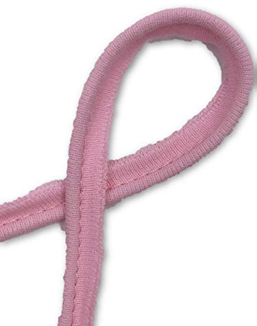 Paspelband Baumwolljersey elastisch 25 Farben 1m, 3m (Hellrosa, 1m)