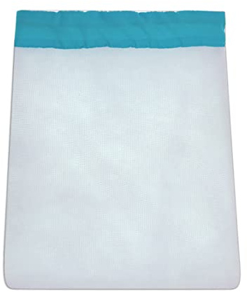HORTIPOTS Pump Barrier Bag Small Filter Protector, Trapezoid-Shaped Fine Mesh with Inner Filter 9 x 7 inch for Indoor Aquariums, Aquaponic, and Hydroponic Systems