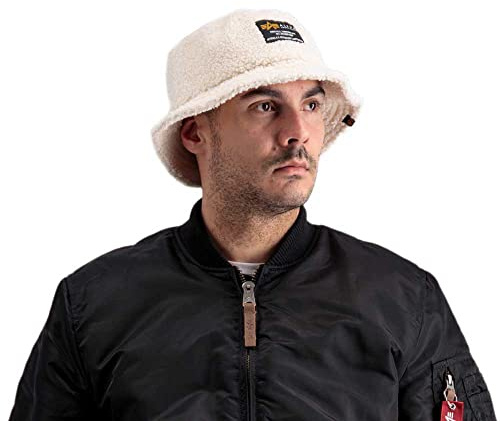 Alpha Industries Herren Hut Alpha Industries Teddy Bucket Hat Stylischer Unisex Fischerhut