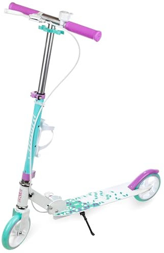 RAVEN Scooter Roller Tretroller Kickscooter für Kinder | klappbar | höhenverstellbar | Tragegurt (Marita mit Handbremse, 145mm)