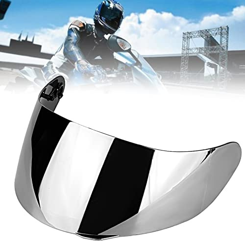 Skyddsvisir AGV visir motorcykel vindruta hjälmlins för AGV K1 K3 SV K5 K5-S motorcykel vindruta hjälm skiva visir integrerat skydd för motorcyklister (silver)