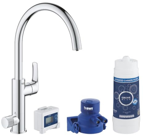 GROHE Blue Pure Eurosmart Rubinetto per Lavello Cucina, con Filtro Acqua Incluso, 30383000