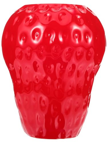 Cabilock Vase Verre Forme De Fraise Vase Décoratif Créatif pour Arrangements Floraux pour Décoration Intérieure Parfait pour Occasions Spéciales