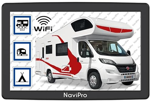 GPS Camping Car 9 Pouces NaviPro PND, Ventouse Aimanté, Europe + Maroc, Russie, Turquie, Aires De Camping - Mise A Jour Gratuite A Vie