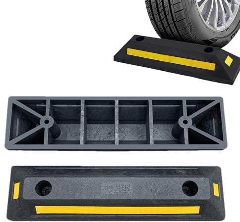 Gummi-Unterlegkeile, Auffahrt-Wohnwagen-Nivellierblöcke, rutschfeste Motorrad-Unterlegkeile, stoßdämpfende Wohnmobil-Unterlegkeile 53 x 15 x 10 cm/20,87 x 5,91 x 3,94 Zoll für Autos, LKWs