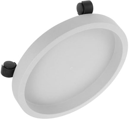 SUPVOX Bandeja con Ruedas para Macetas Redonda para Interior y Exterior, Base Móvil De Plástico Gris-Blanco, Soporte Robusto De 30 Cm con Ruedas Giratorias para Facilitar El Movimiento De Plantas