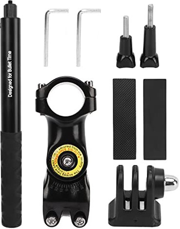 Bike Handlebar Camera Clamp Pipe, Compatible with Most Bikes and Motorcycles, Stable Shooting Selfie Stick for Panoramic Cameras, Aluminum Alloy Material