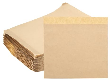 QUARKZMAN 200 Bolsas de Papel Kraft para Sándwich, 21 x 20 cm Bolsas de Papel Antigrasa para Galletas Bolsas de Merienda Bolsas de Almuerzo para Panadería Casera Tienda de Pan, Marrón