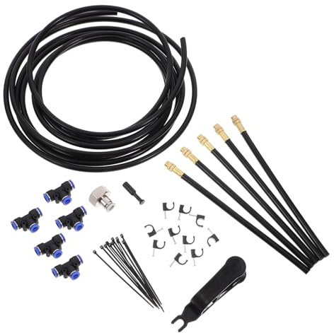 IWOWHERO Système d Arrosage De Jardin Complet Tuyaux Flexibles De Pulvérisation Réglables Kit d Irrigation Goutte à Goutte pour Terrasse