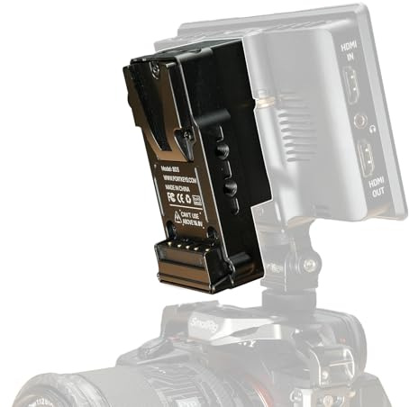 Portkeys BD3 Double-Sided NP-F to V-Mount Dummy Battery Power Adapter Module Vertical and Cross Mounted, for transferring NPF Power Mount to V-Mount Battery Mount
