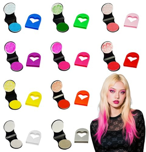 10pcs Hair Chalk for Girls, Temporary Washable Hair Dye Colour for for Teenage Girls Gifts Halloween, Christmas, Birthday