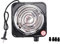 BLASHRD Piano Cottura Elettrico Un Singolo, Compatto e Portatile, Piastra Riscaldante Un Temperatura Regolabile, 1500 W, Spina Europea Nera e Inossidabile