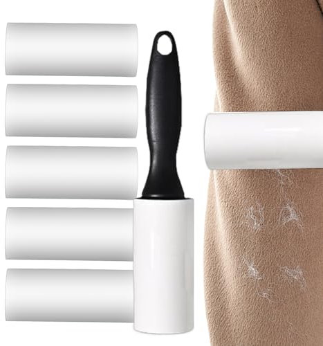 Zunetsutock Dust Roller For Clothes | Tape Based Pet Hair Dust Roller,Versatile Hair Removal Tool With Ergonomic Grip For Carpets Furniture Apparel