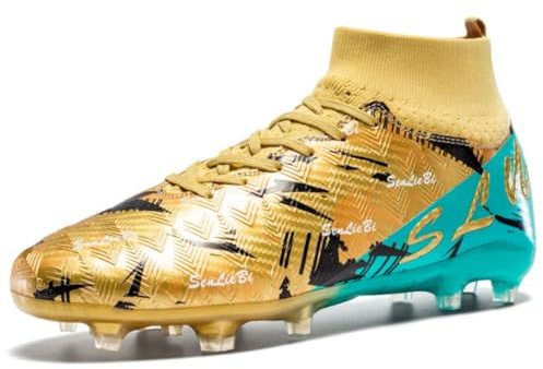 Scarpe da Calcio da Uomo Scarpe Alte da Sintetica Scarpe Sportive da Bambino da Interno Scarpe da Atletica da Allenamento all'aperto