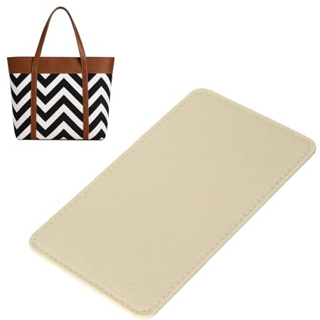 sourcing map Base modellante in feltro, 22 x 13 cm, inserto inferiore per borsa, in fibra chimica, fodera per borse, zaini, colore: beige