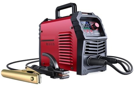 Soldador De Arco Inversor CC IGBT 2 En 1, Máquina Soldadura TIG Elevación MMA, 160/200Amp For Principiantes El Hogar, Ligero Y Eficiente Preciso Estable(20-200A)
