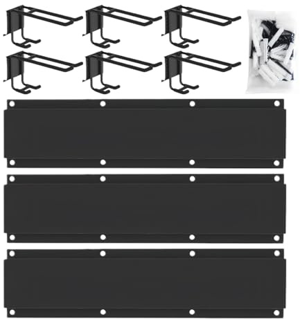 Garage Hooks - Multipurpose Wall-Mounted Holder for Sheds, Basements, Heavy-Duty Workshops, Durable Storage Solution for Bikes, Ladders, Power Tools, and Garden Equipment