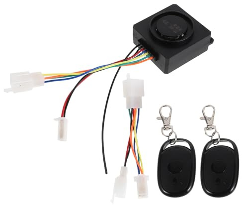 Alipis Alarme Antivol pour Vélo Électrique 36-72V Double Télécommande Système de Sécurité Haute Sensibilité pour Motos et Scooters Pièces Relais Solide Compatible Antivol Moto et
